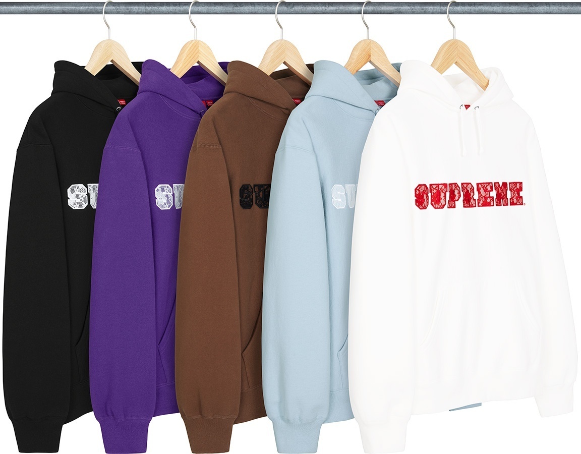 Lace Hooded Sweatshirt
